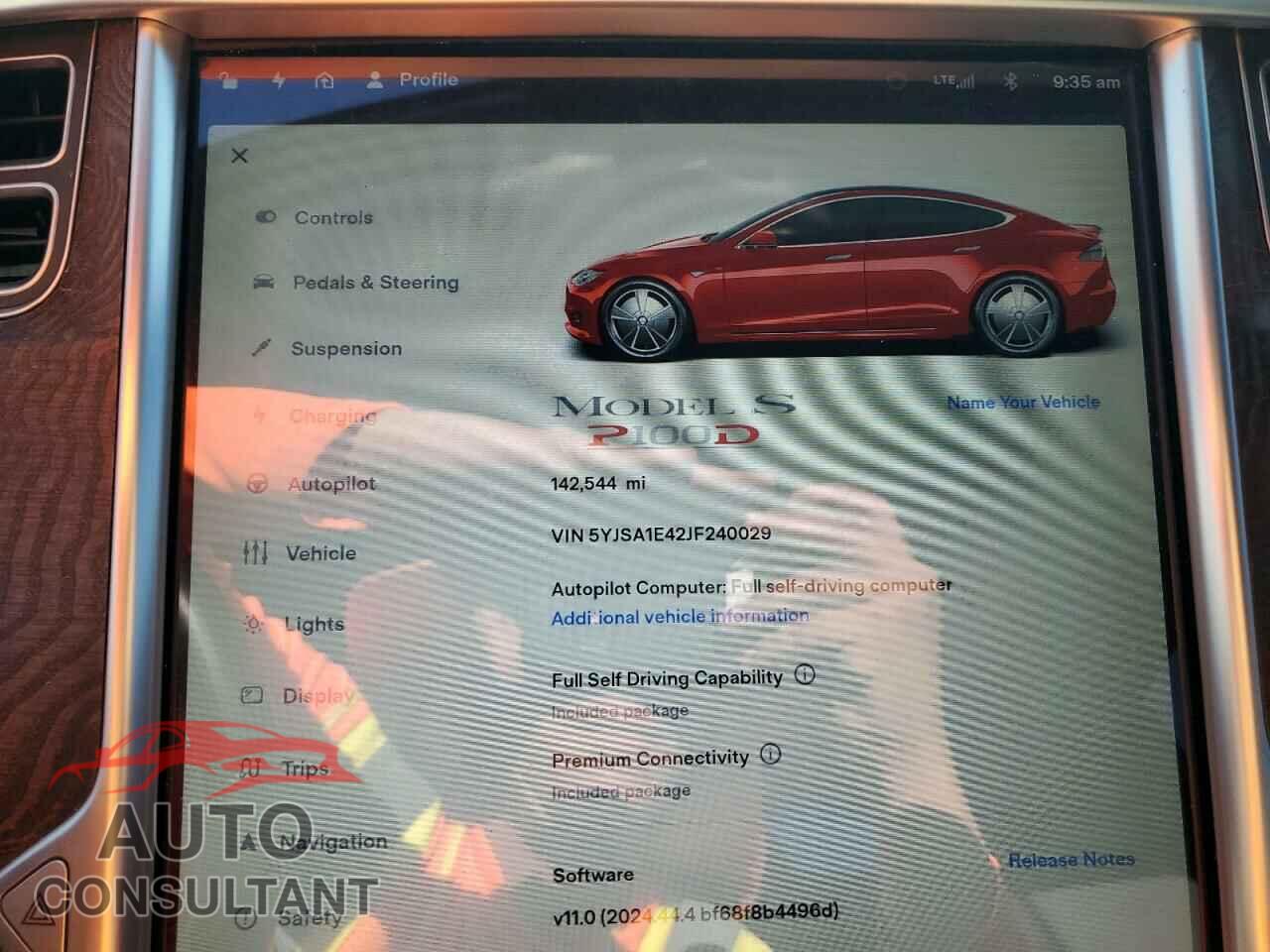 TESLA MODEL S 2018 - 5YJSA1E42JF240029