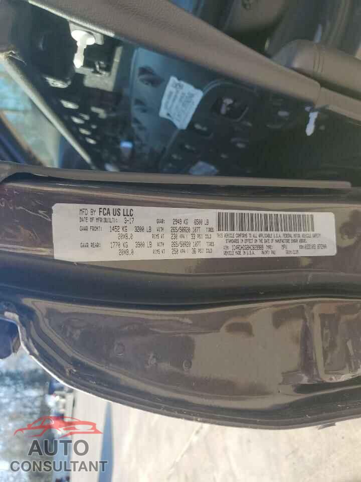 DODGE DURANGO 2017 - 1C4RDHDG8HC829989