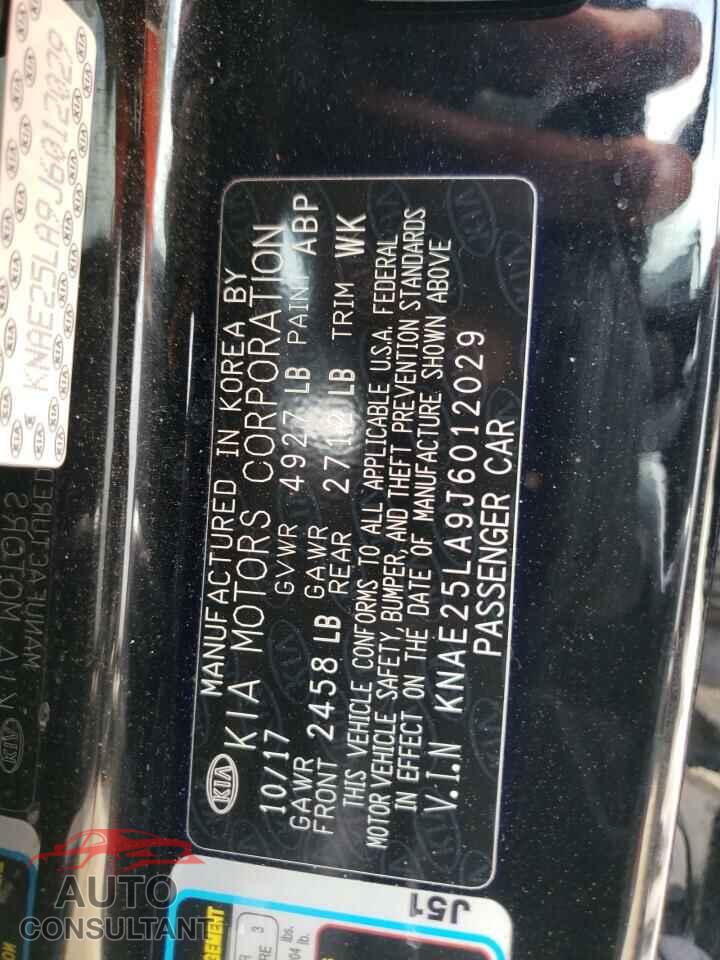 KIA STINGER 2018 - KNAE25LA9J6012029
