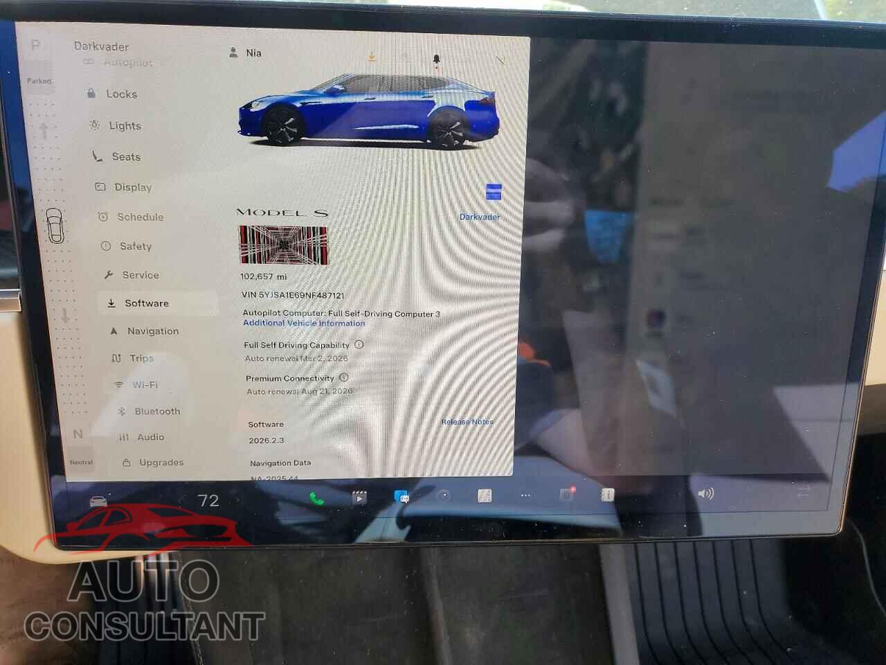 TESLA MODEL S 2022 - 5YJSA1E69NF487121