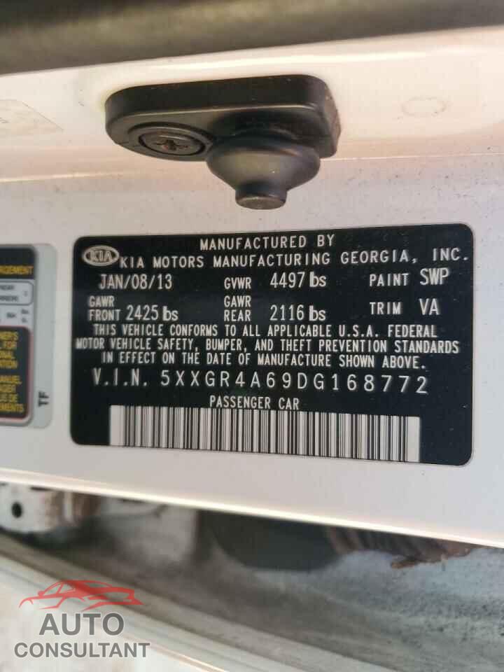 KIA OPTIMA 2013 - 5XXGR4A69DG168772