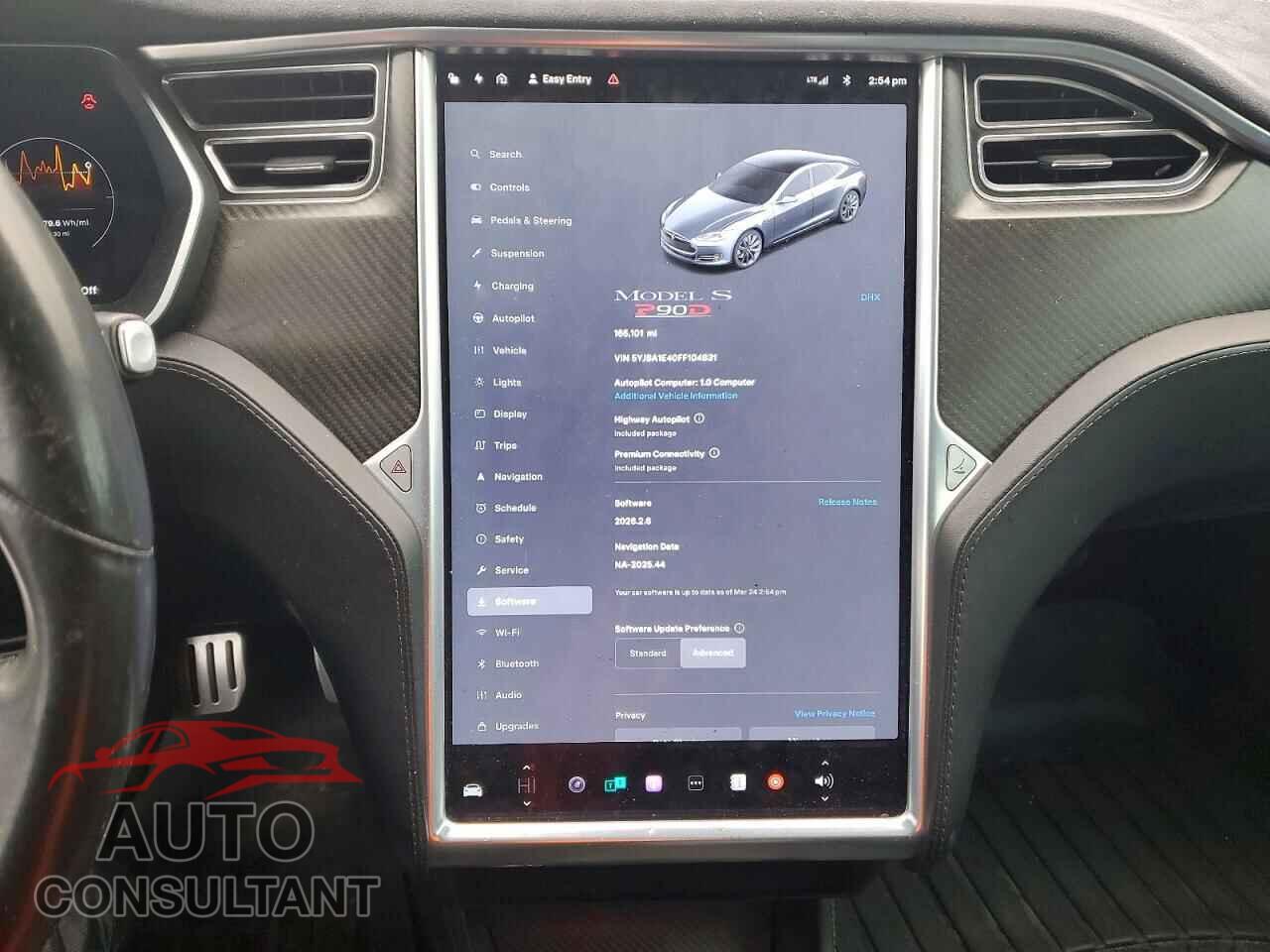 TESLA MODEL S 2015 - 5YJSA1E40FF104831