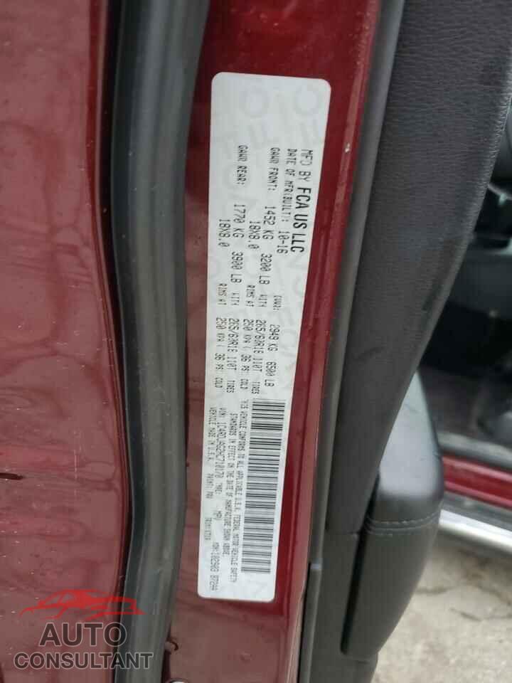DODGE DURANGO 2017 - 1C4RDJAG2HC710170