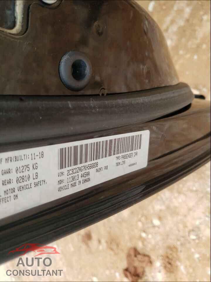 DODGE CHALLENGER 2019 - 2C3CDZAG7KH566838