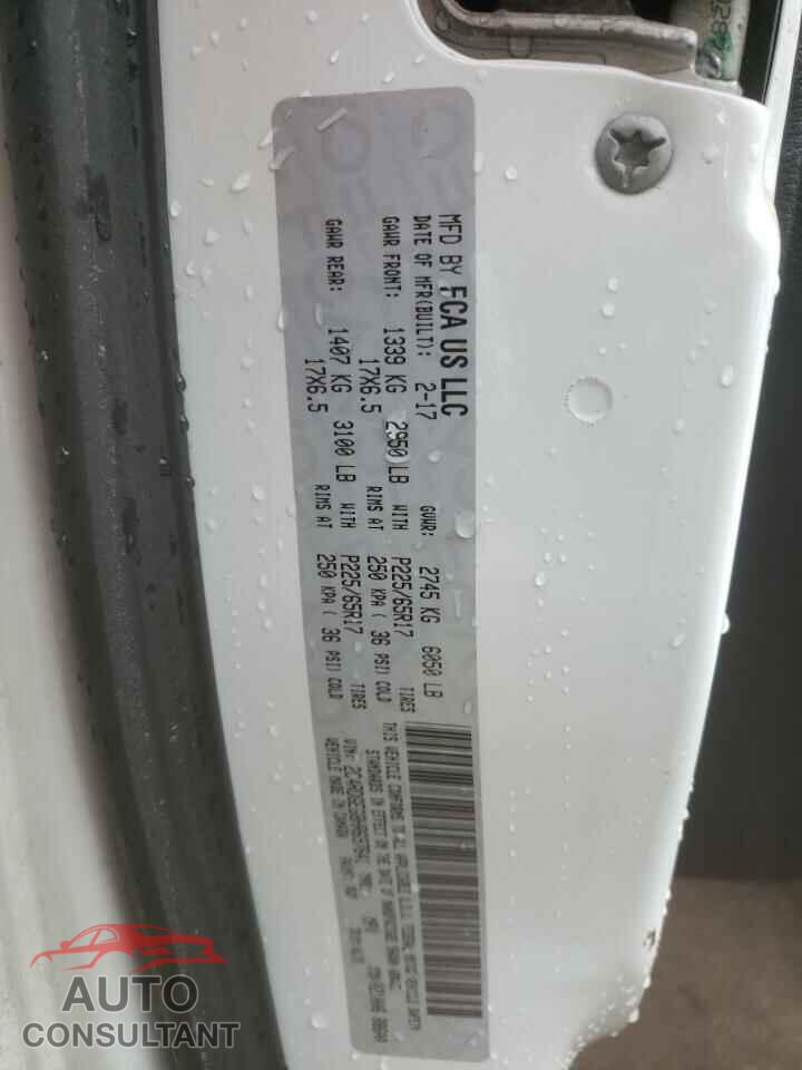 DODGE CARAVAN 2017 - 2C4RDGEG8HR697641