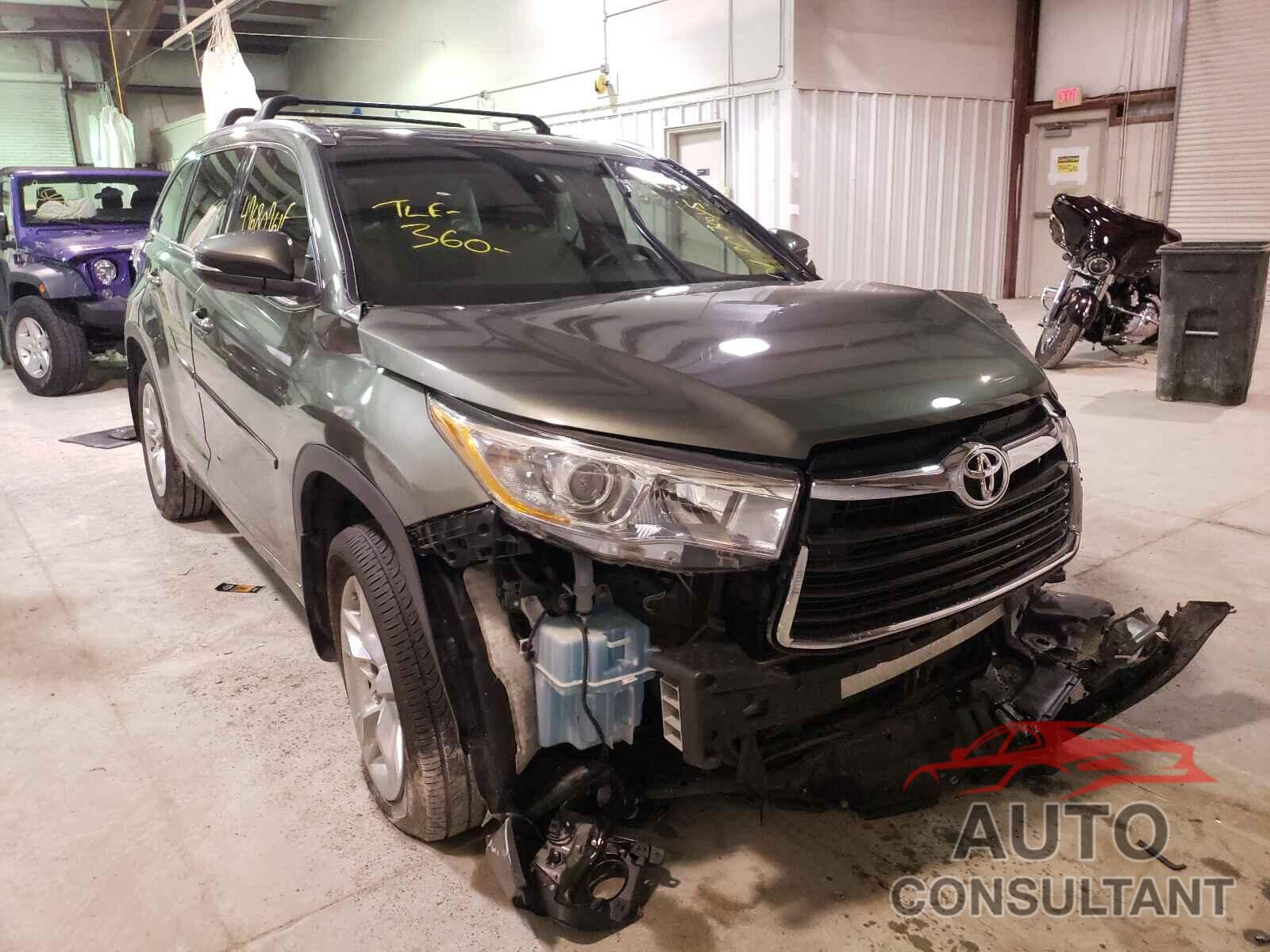 TOYOTA HIGHLANDER 2016 - 5TDDKRFH9GS329168