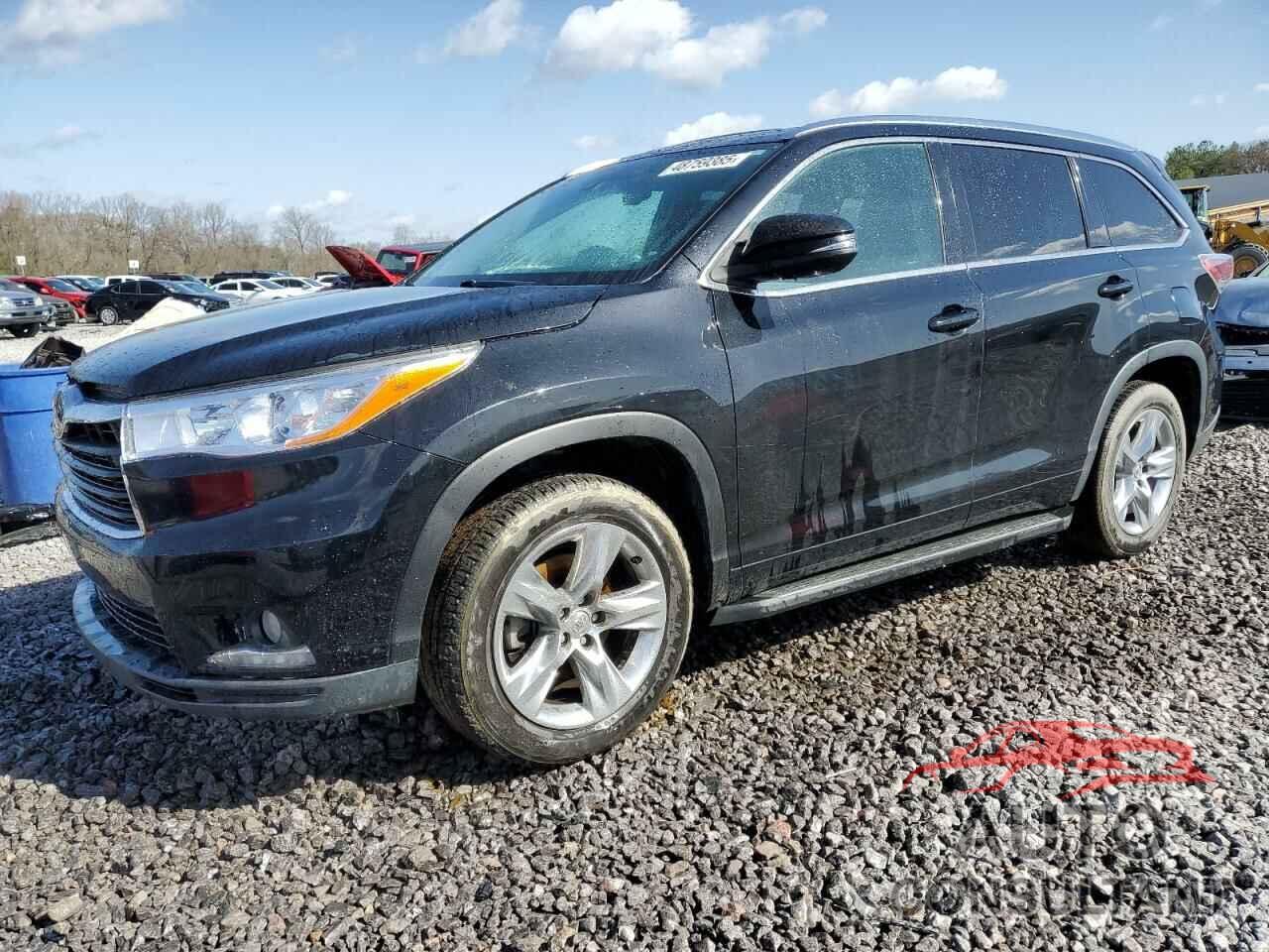 TOYOTA HIGHLANDER 2014 - 5TDYKRFH2ES008586