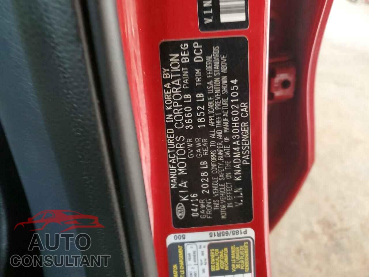 KIA RIO 2017 - KNADM4A30H6021054
