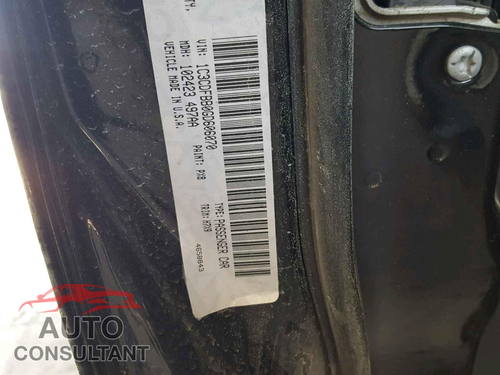 DODGE DART 2016 - 1C3CDFBB0GD606070
