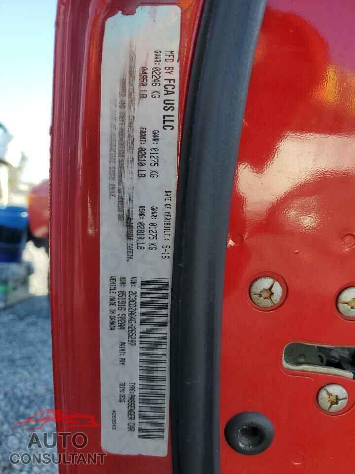 DODGE CHALLENGER 2016 - 2C3CDZAG4GH265287