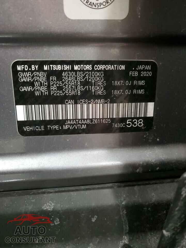 MITSUBISHI ECLIPSE 2020 - JA4AT4AA8LZ611625