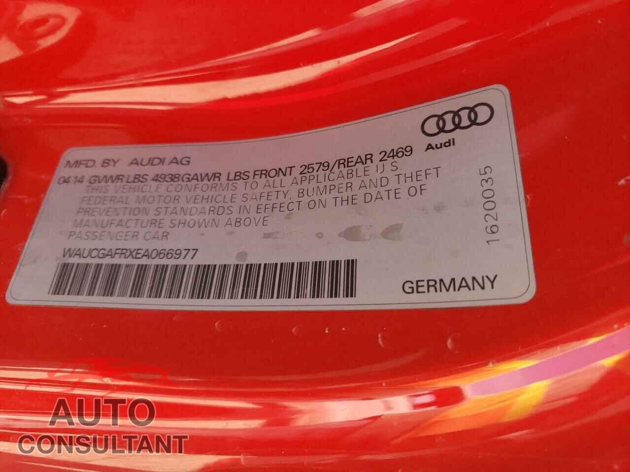 AUDI S5/RS5 2014 - WAUCGAFRXEA066977