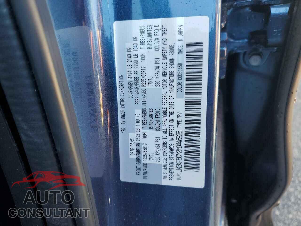 MAZDA CX-5 2021 - JM3KFBCM2M0446925