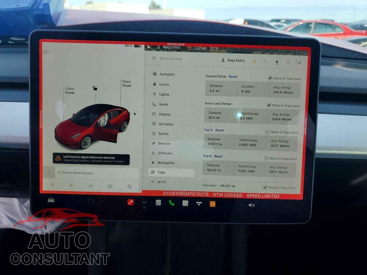 TESLA MODEL 3 2021 - 5YJ3E1EB5MF070275