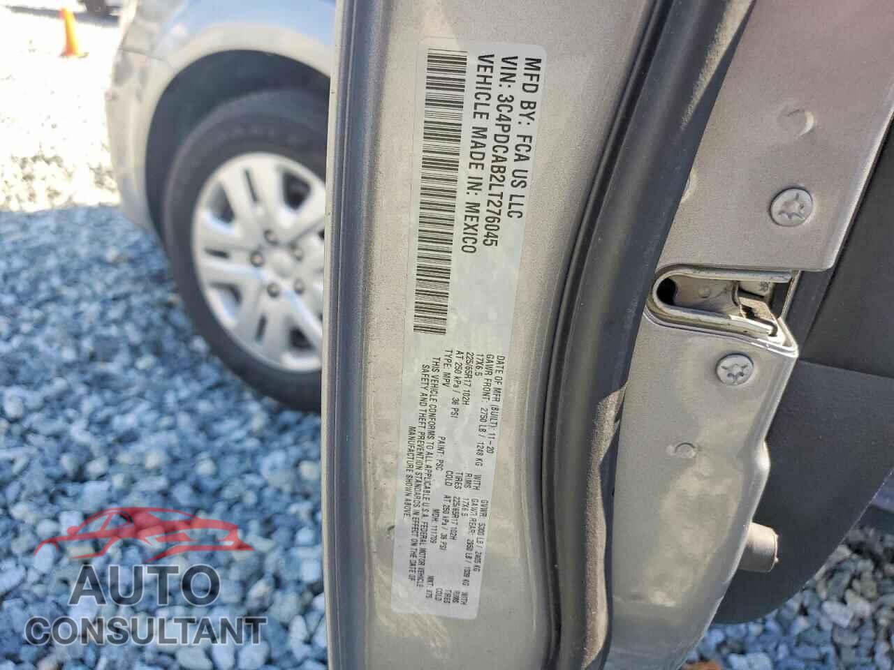 DODGE JOURNEY 2020 - 3C4PDCAB2LT276045