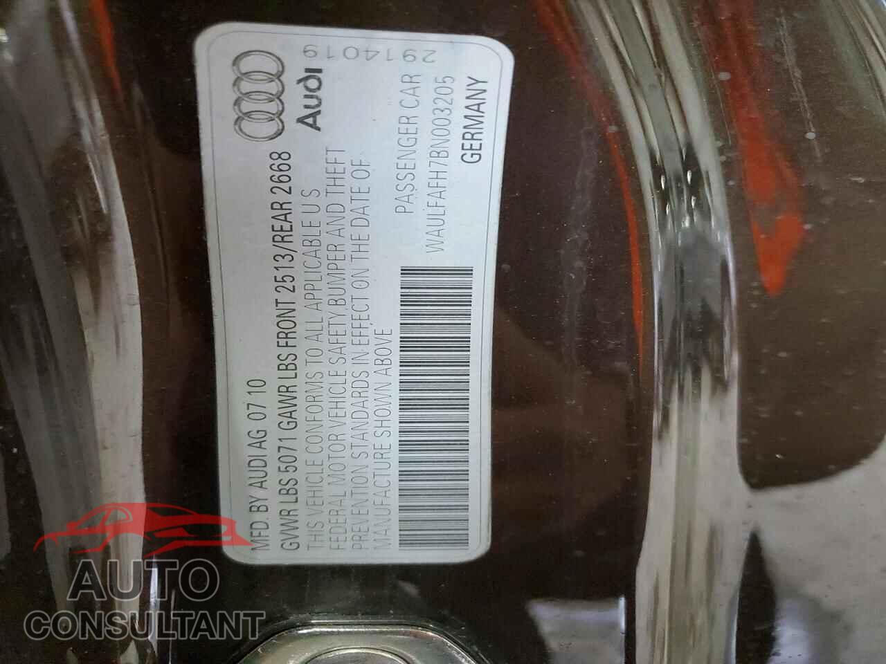 AUDI A5 2011 - WAULFAFH7BN003205