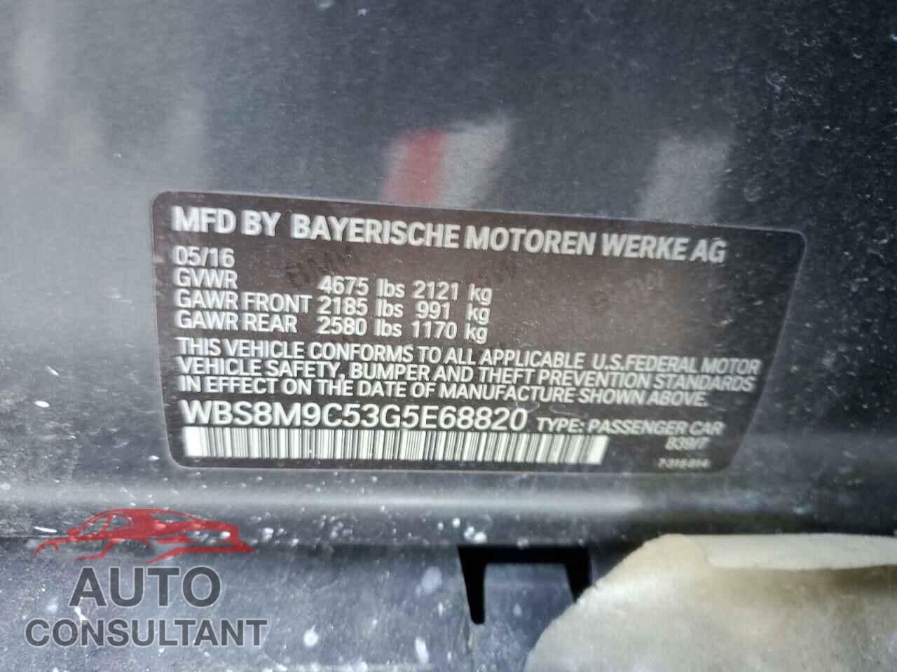 BMW M3 2016 - WBS8M9C53G5E68820