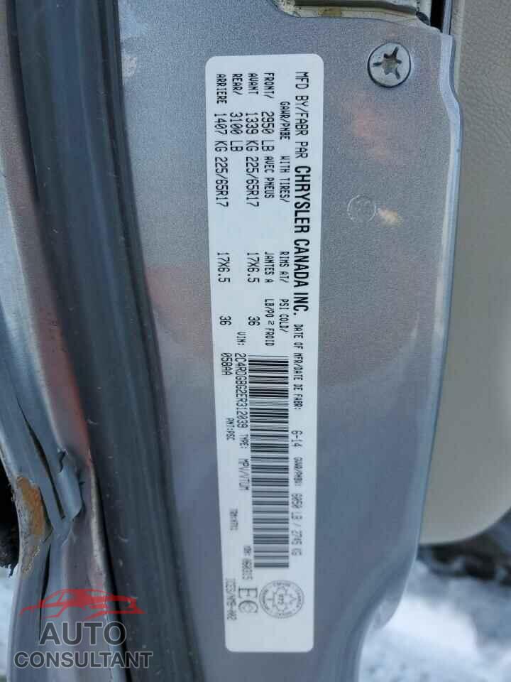 DODGE CARAVAN 2014 - 2C4RDGBG2ER312039
