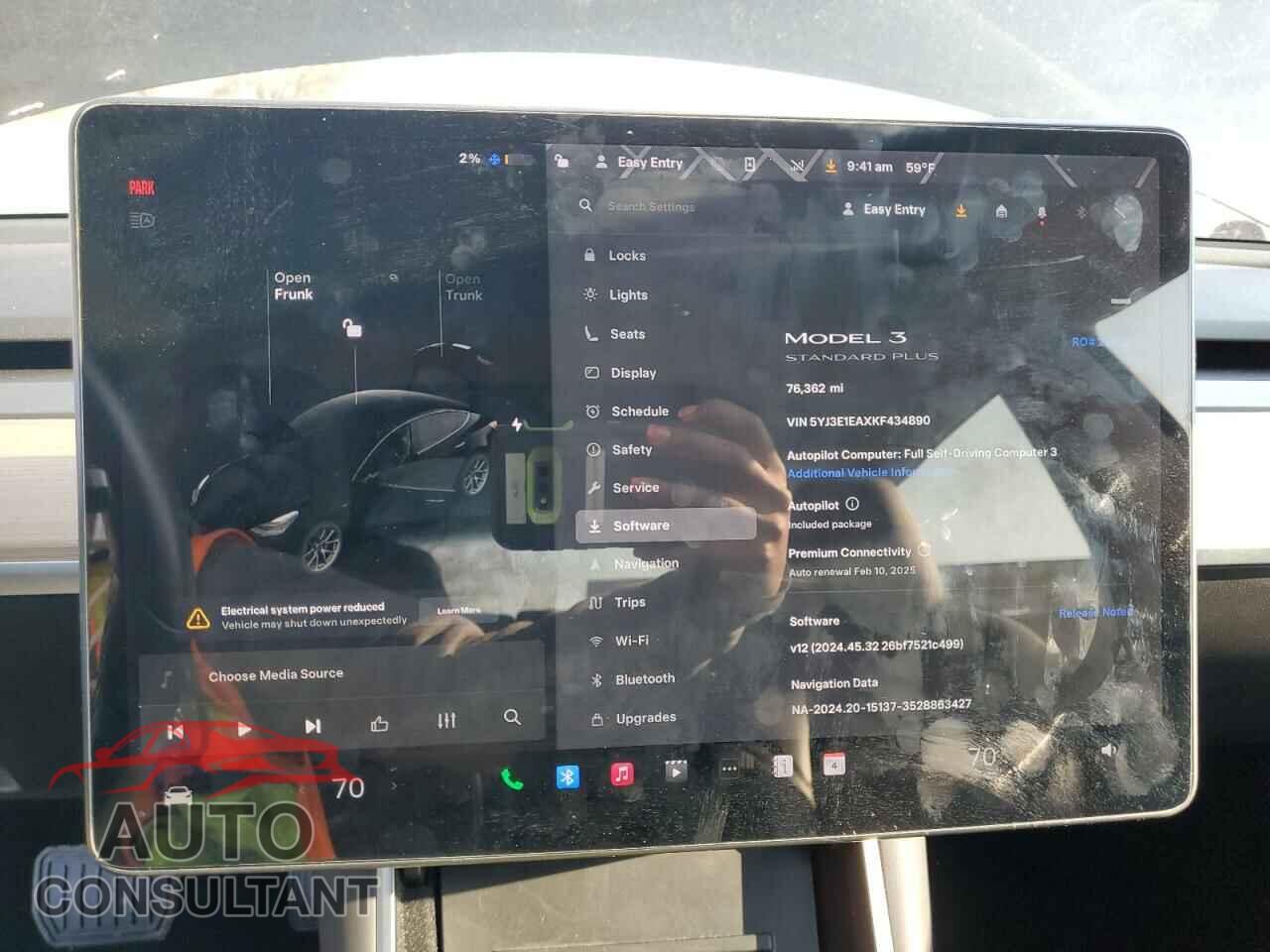 TESLA MODEL 3 2019 - 5YJ3E1EAXKF434890