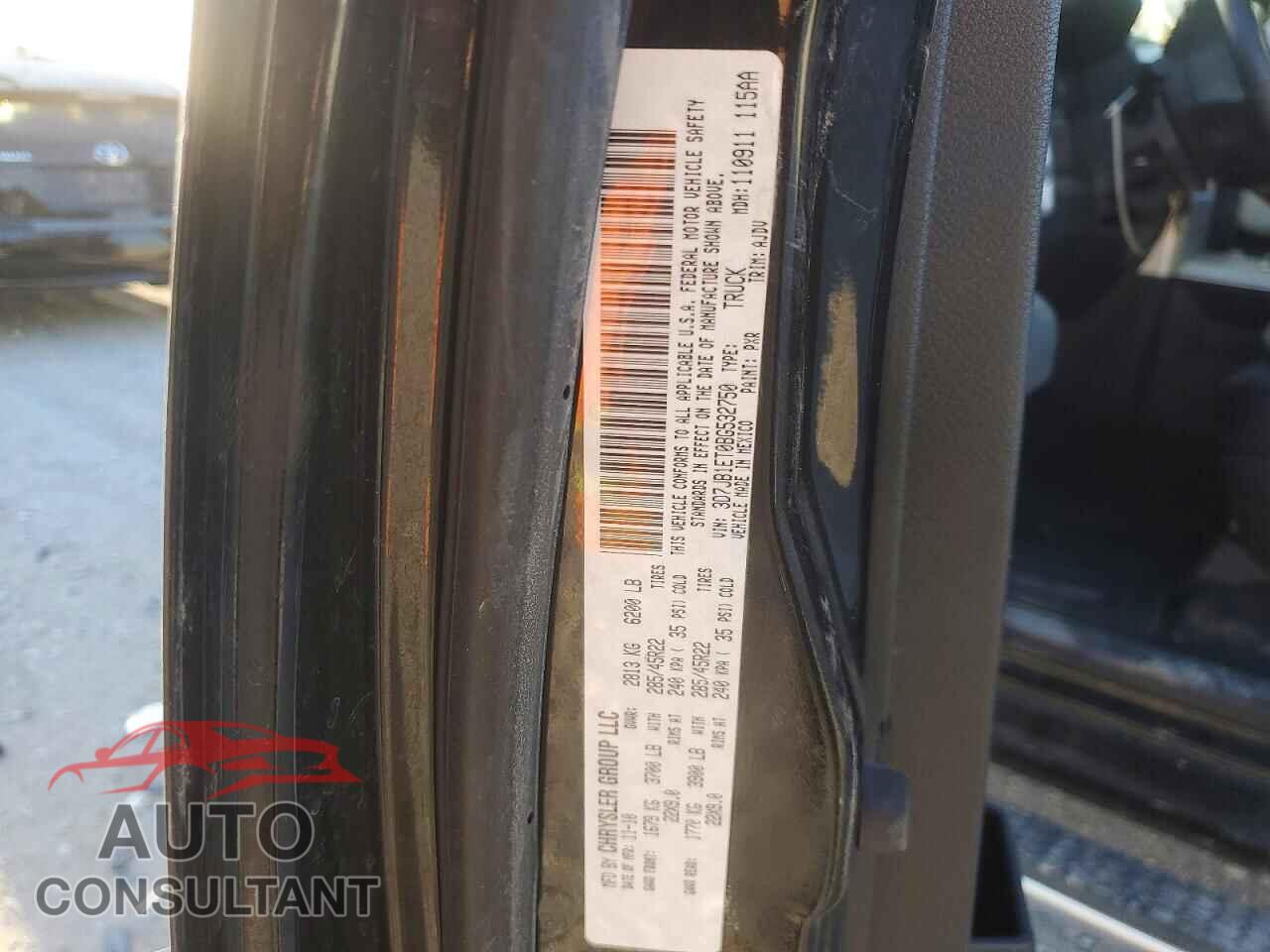 DODGE RAM 1500 2011 - 3D7JB1ET0BG532750