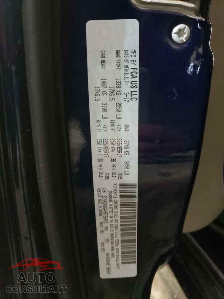 DODGE GRAND CARA 2017 - 2C4RDGBG4HR736455