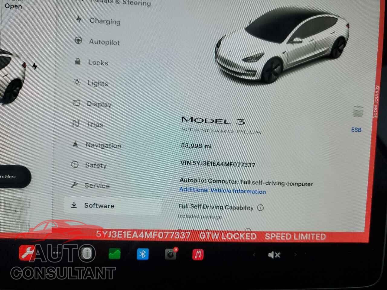 TESLA MODEL 3 2021 - 5YJ3E1EA4MF077337