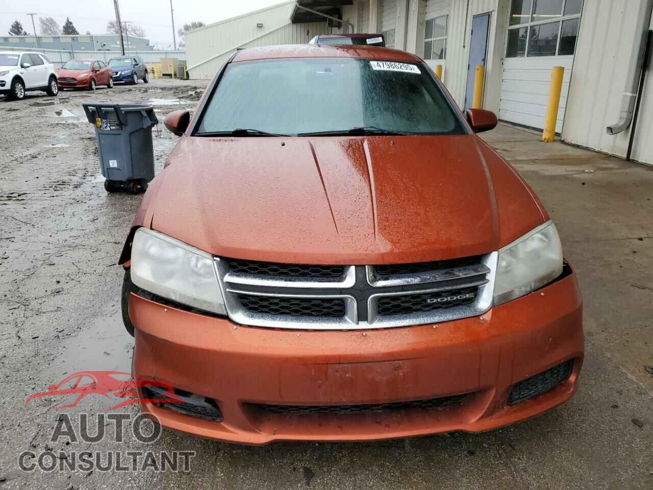 DODGE AVENGER 2012 - 1C3CDZCB2CN178488