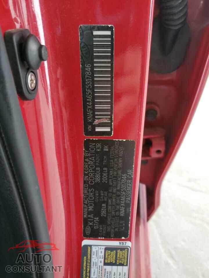KIA FORTE 2015 - KNAFX4A65F5317846