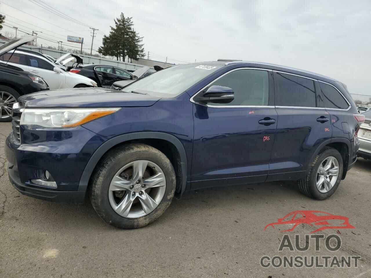 TOYOTA HIGHLANDER 2015 - 5TDDKRFH0FS137765