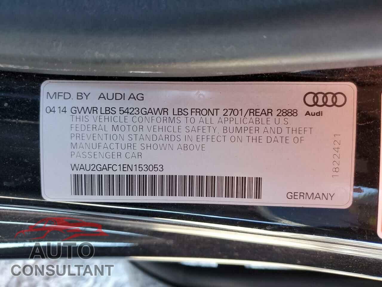AUDI A7 2014 - WAU2GAFC1EN153053