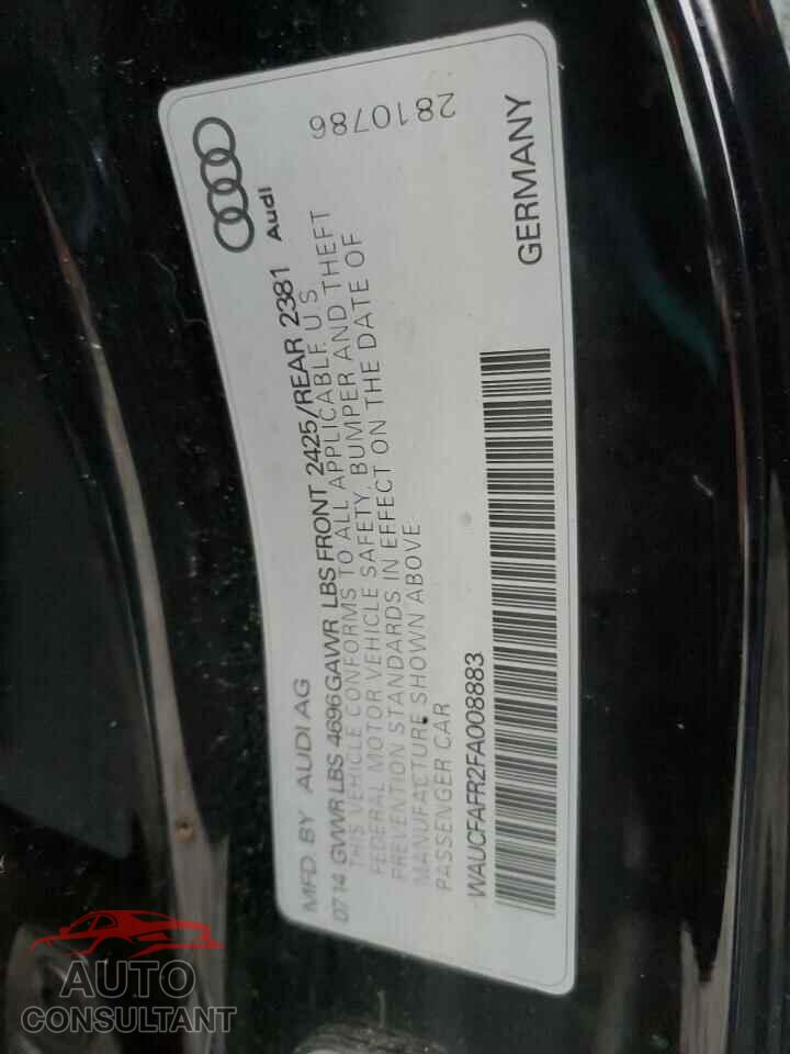 AUDI A5 2015 - WAUCFAFR2FA008883