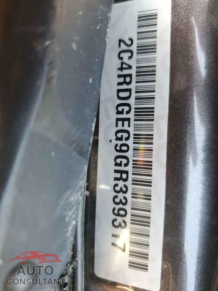 DODGE CARAVAN 2016 - 2C4RDGEG9GR339317
