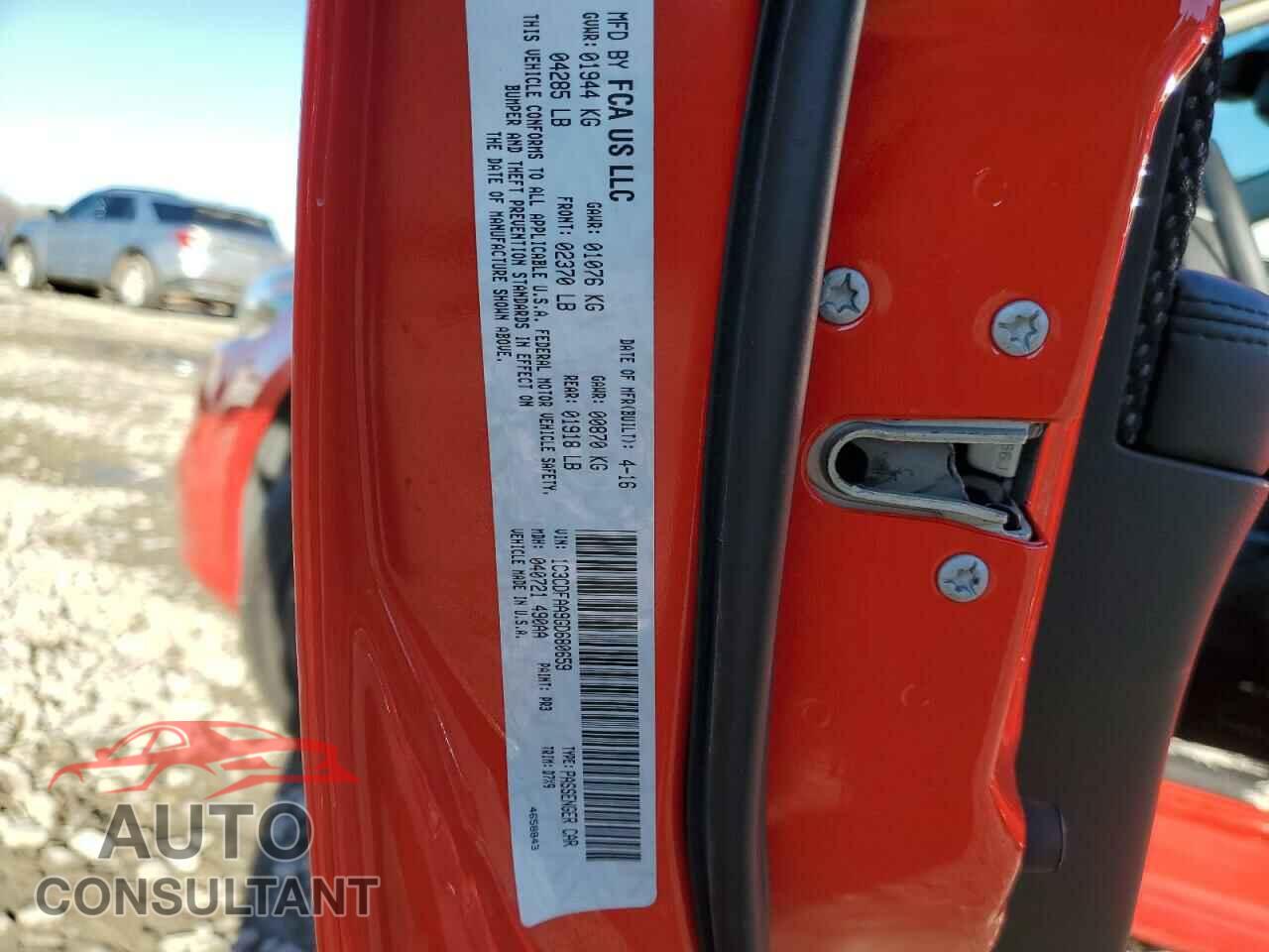 DODGE DART 2016 - 1C3CDFAA9GD680659
