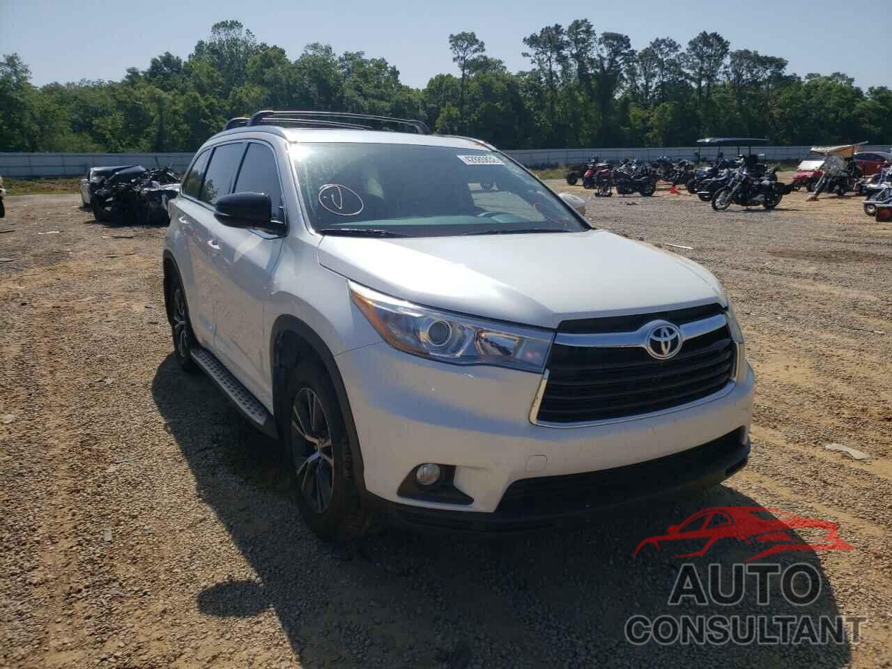 TOYOTA HIGHLANDER 2016 - 5TDKKRFH0GS139718