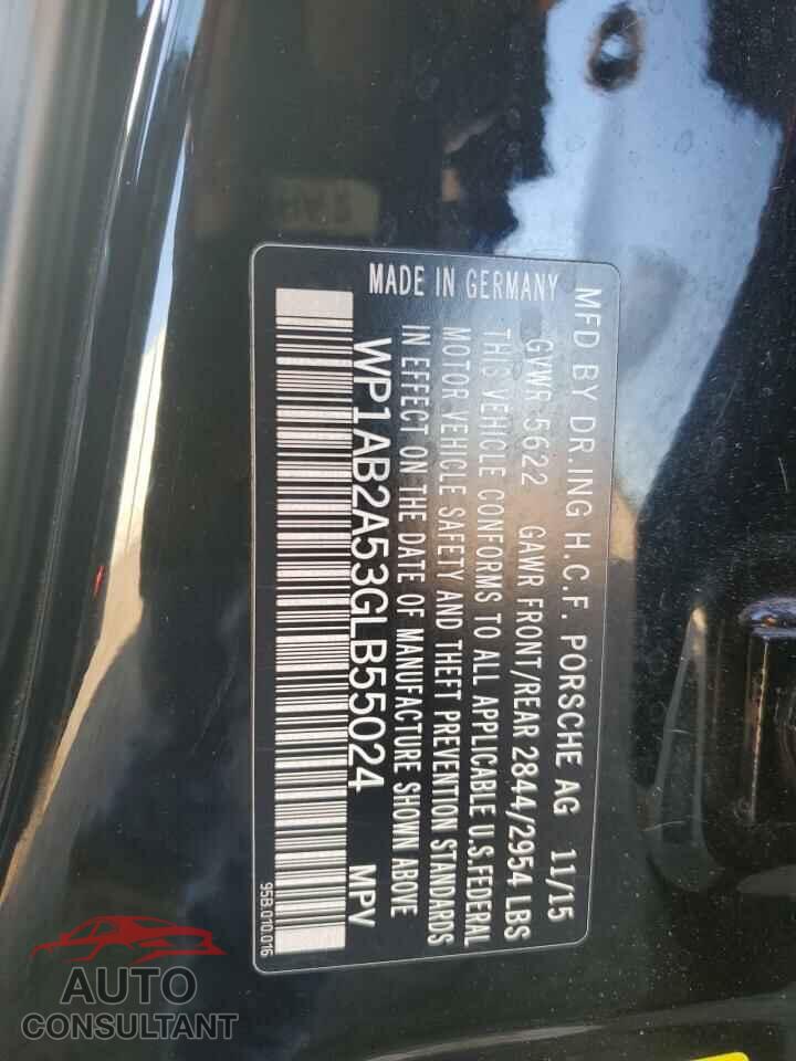PORSCHE MACAN 2016 - WP1AB2A53GLB55024