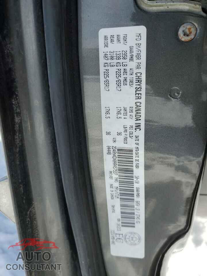 DODGE CARAVAN 2010 - 2D4RN4DX0AR457537