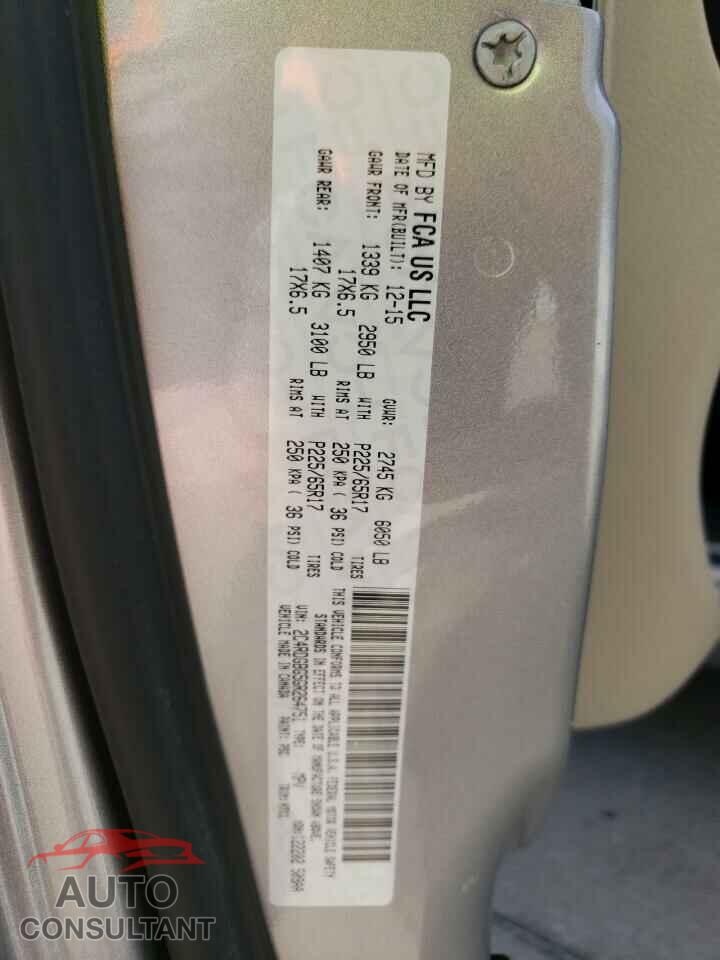 DODGE CARAVAN 2016 - 2C4RDGBG5GR264751