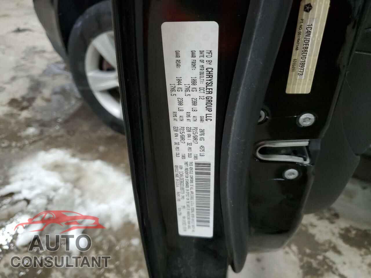 JEEP COMPASS 2013 - 1C4NJDEB6DD189773