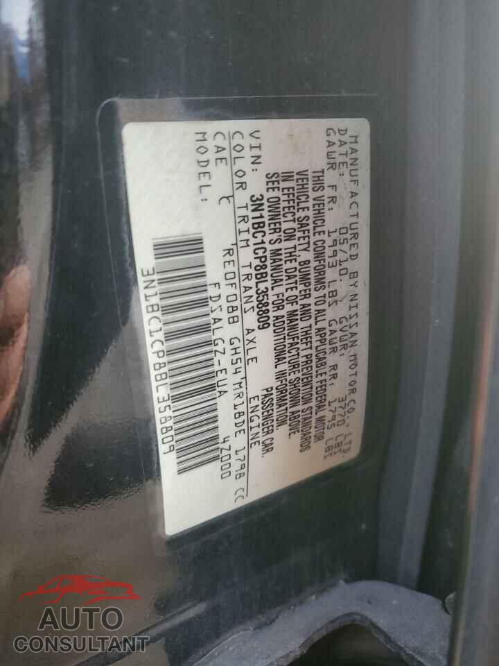 NISSAN VERSA 2011 - 3N1BC1CP8BL358809