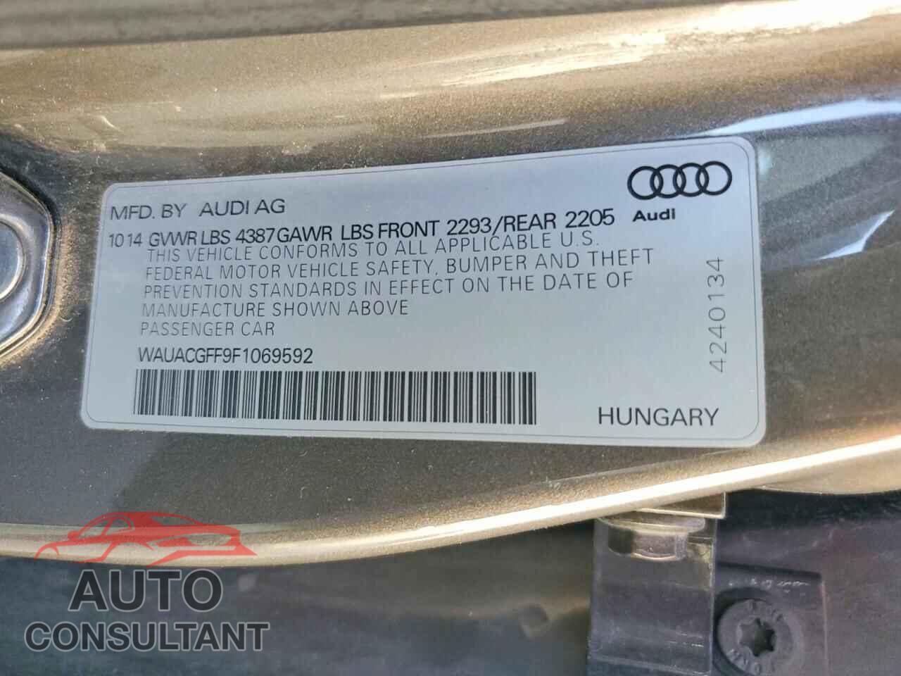 AUDI A3 2015 - WAUACGFF9F1069592