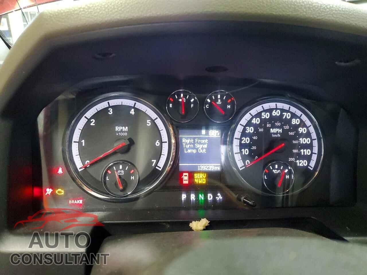DODGE RAM 1500 2012 - 1C6RD7KT4CS141956