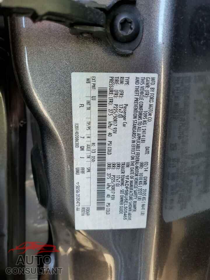 FORD CMAX 2014 - 1FADP5BU6EL505465