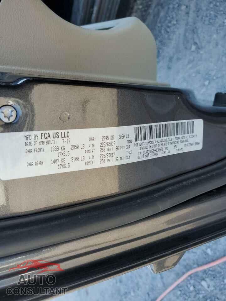 DODGE CARAVAN 2017 - 2C4RDGBG5HR830571