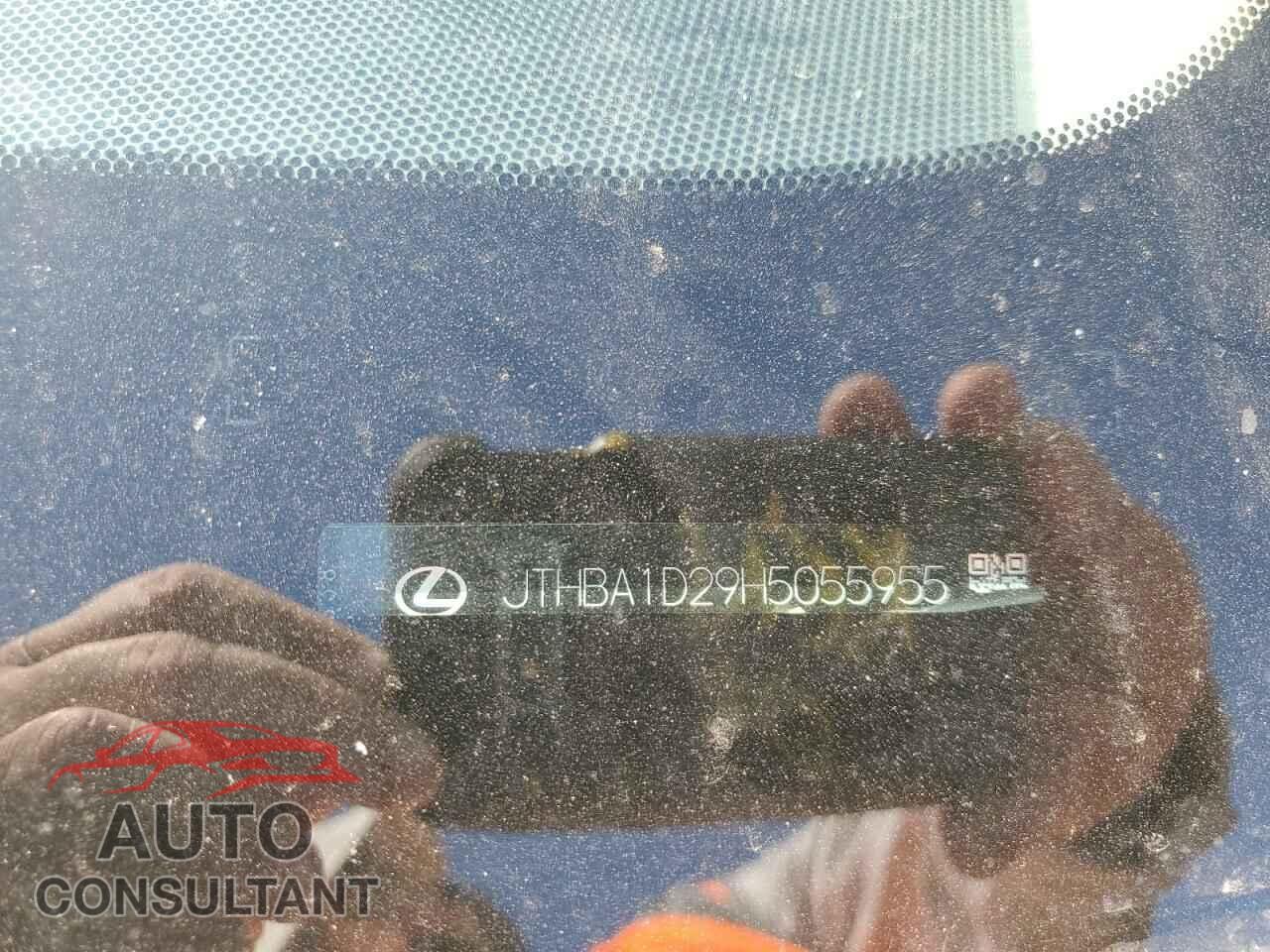 LEXUS IS 2017 - JTHBA1D29H5055955