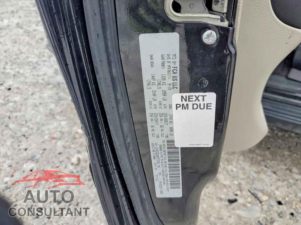 DODGE CARAVAN 2019 - 2C4RDGCG4KR772748