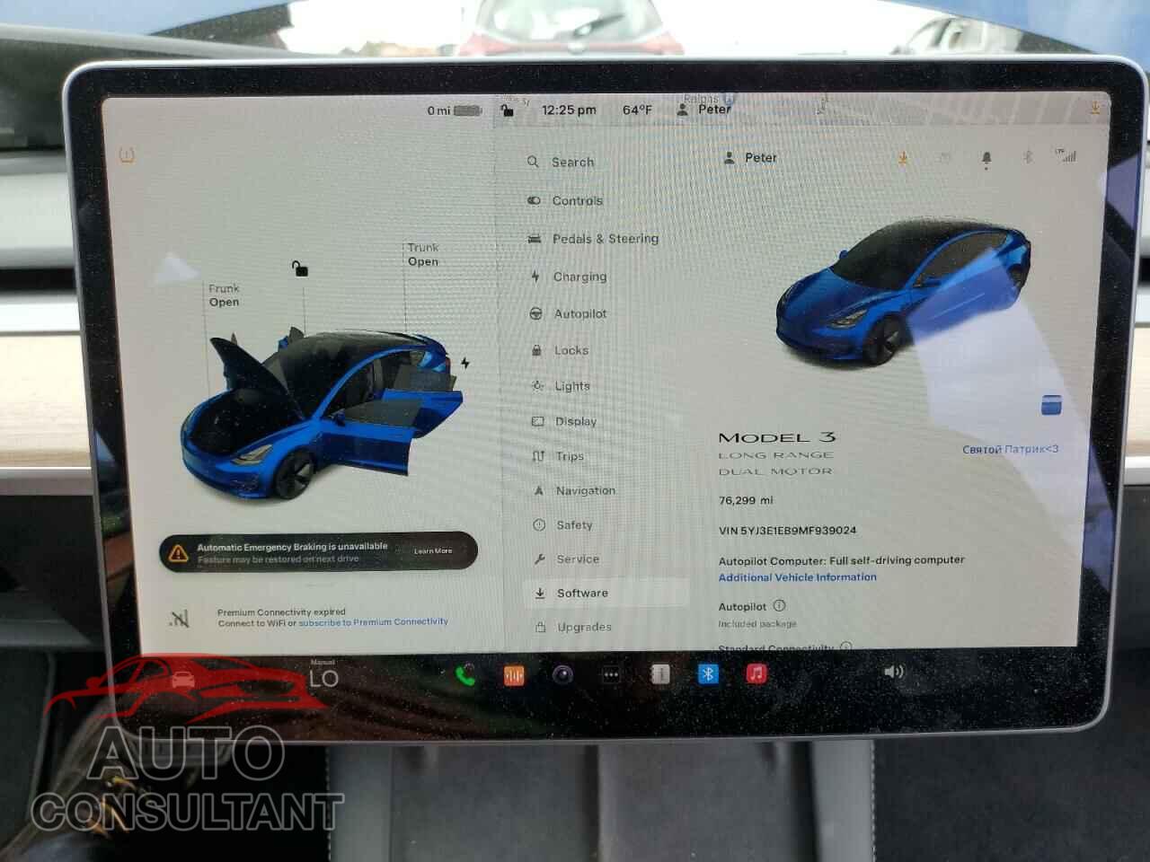 TESLA MODEL 3 2021 - 5YJ3E1EB9MF939024