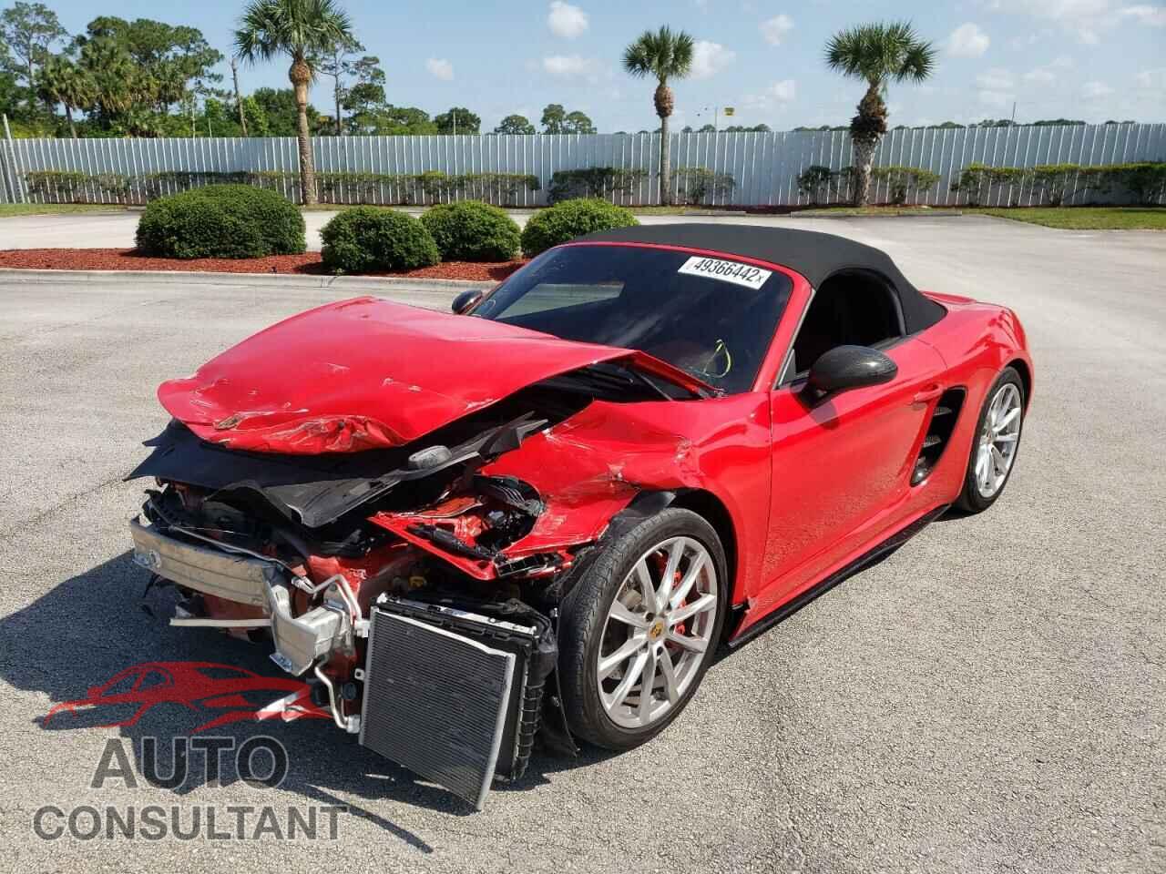 PORSCHE BOXSTER 2017 - WP0CB2A87HS240976