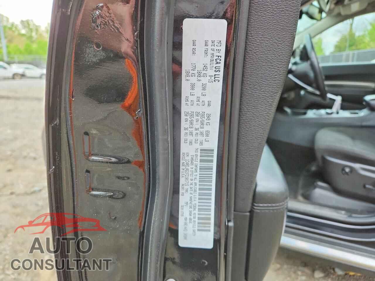 DODGE DURANGO 2015 - 1C4RDJAG1FC101715