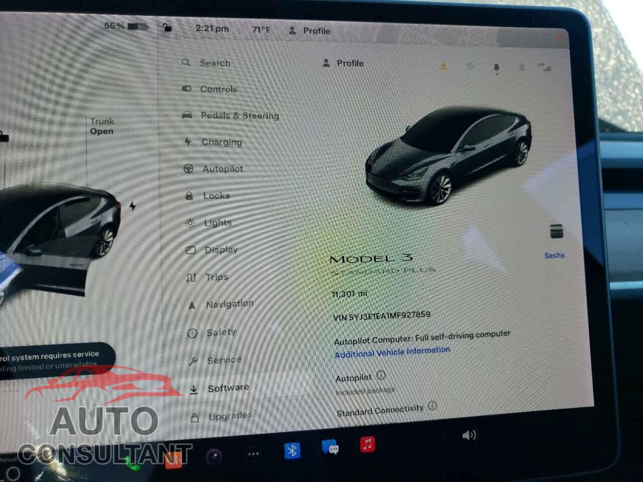 TESLA MODEL 3 2021 - 5YJ3E1EA1MF927859