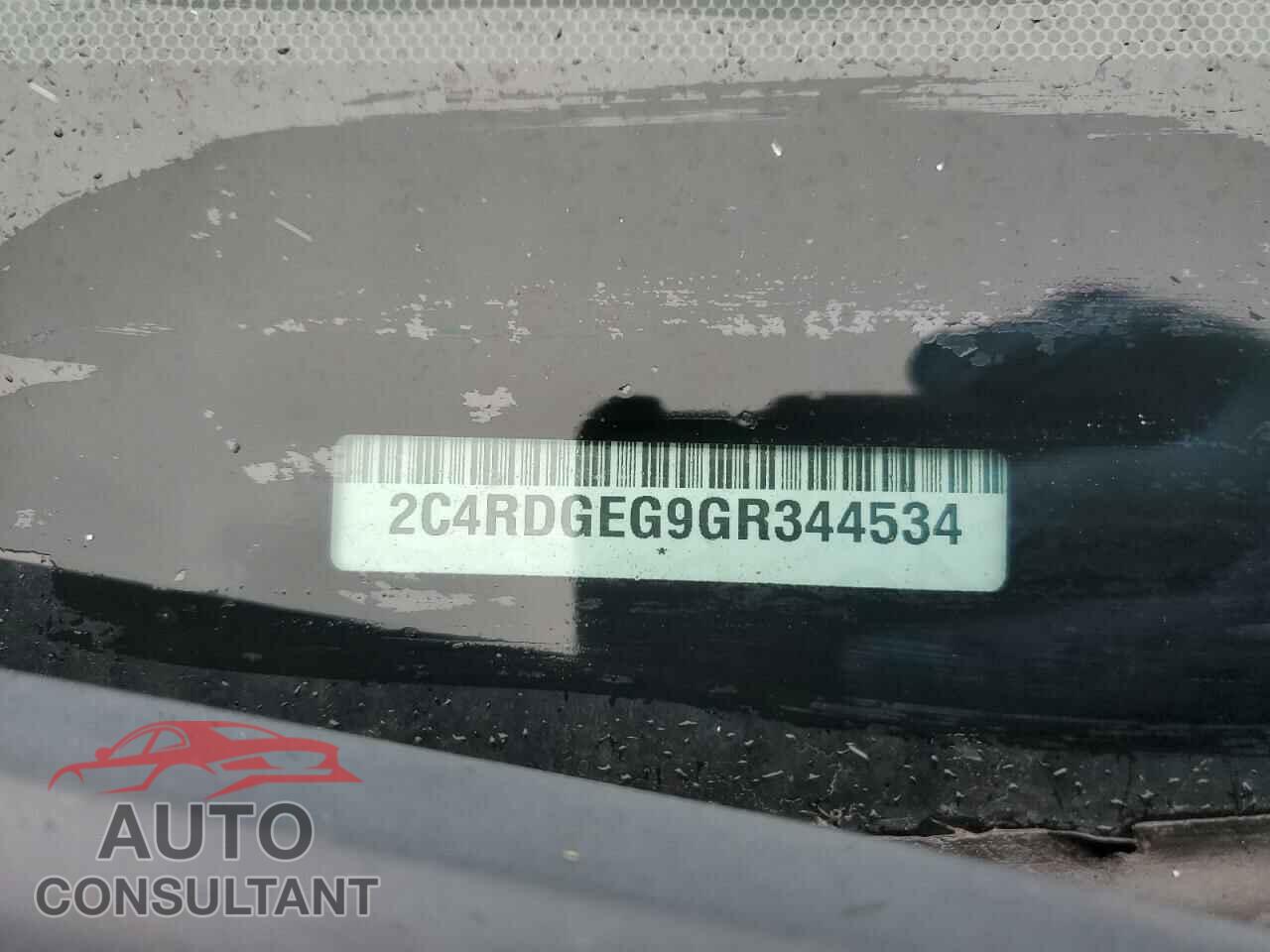 DODGE CARAVAN 2016 - 2C4RDGEG9GR344534